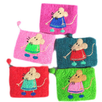 Fun Felt Mice Wallet